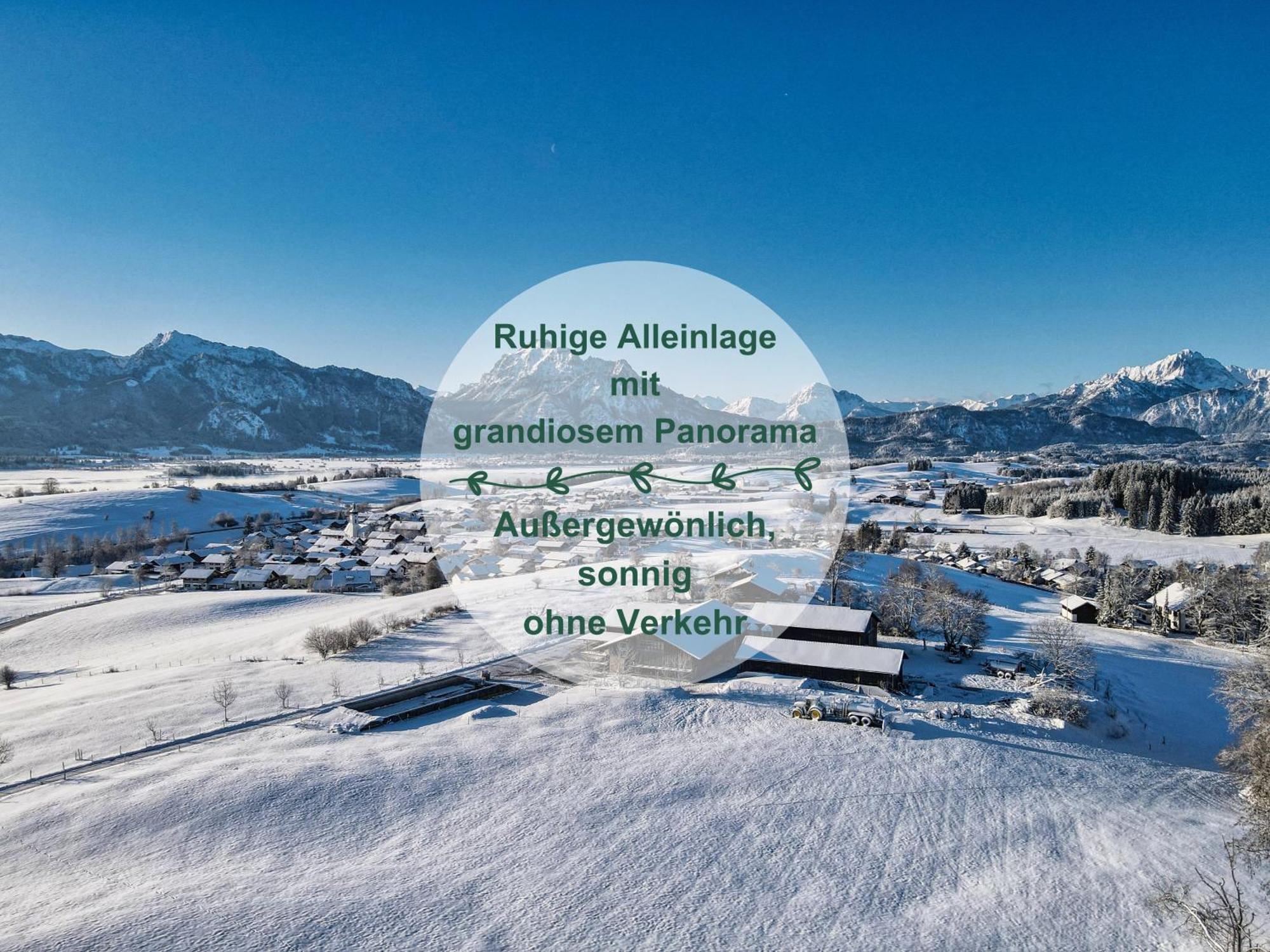 Chalet - Ferienwohnungen - Biohof Stoeger - Panoramasuedbalkon - Grandiose Aussicht Auf See, Berge Und Schloss Neuschwanstein Риден Экстерьер фото