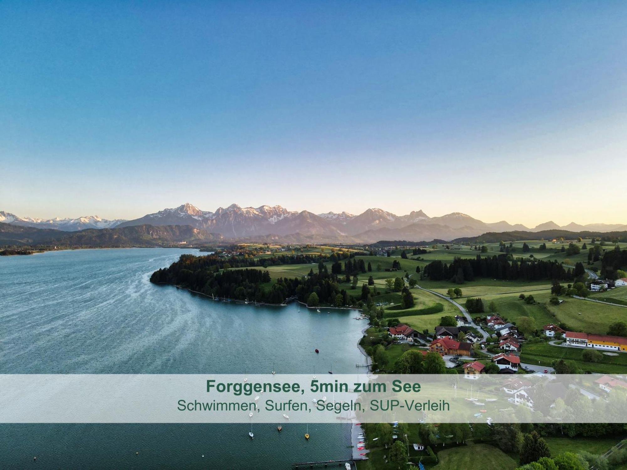 Chalet - Ferienwohnungen - Biohof Stoeger - Panoramasuedbalkon - Grandiose Aussicht Auf See, Berge Und Schloss Neuschwanstein Риден Экстерьер фото